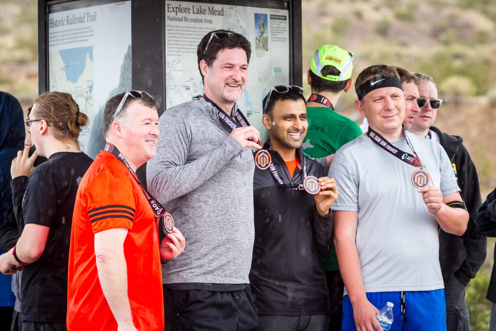 Mark Lavelle and the Magento team after completing the Big Dam Run in 2016